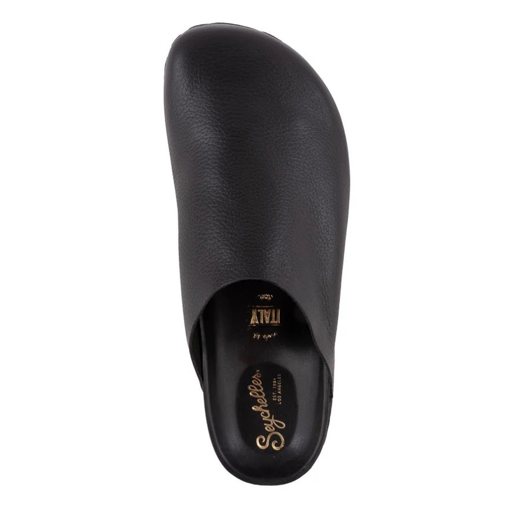 Seychelles New Routine Black Leather Mule 9